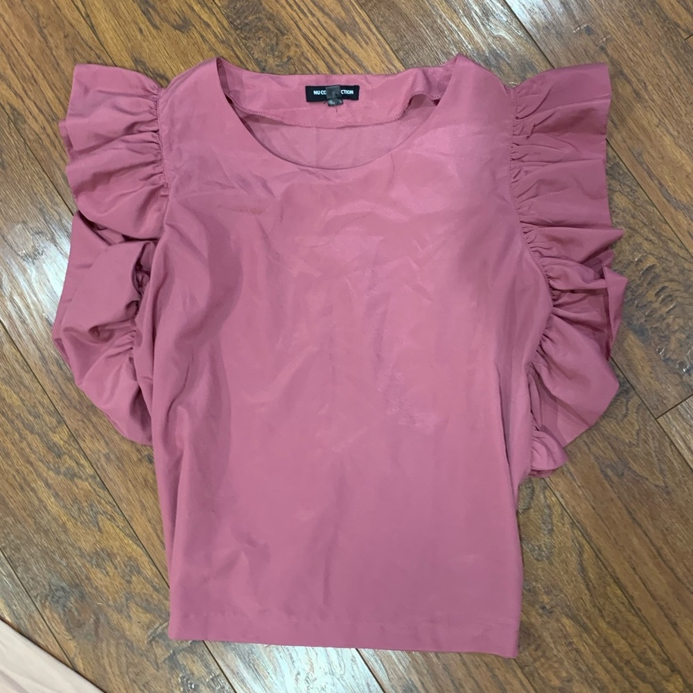 Pink structure work blouse